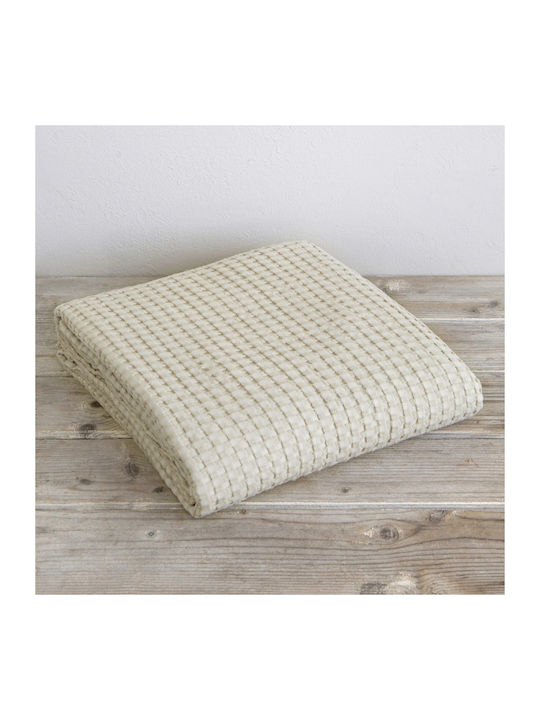 Nima Comfy Κουβέρτα Πικέ King Size 270x270εκ. Γκρι