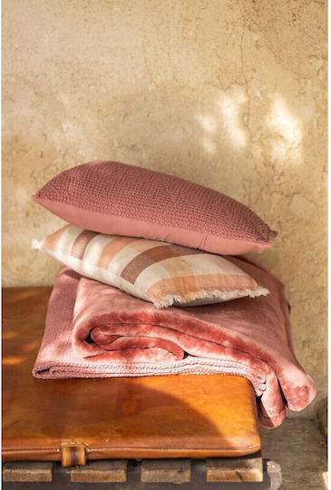 Vivaraise Michka Velvet Blanket Double 220x240cm Orange
