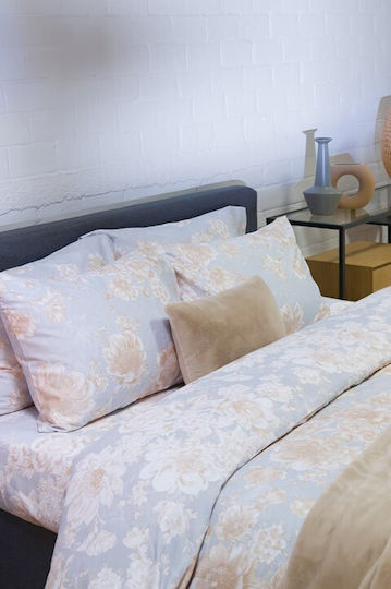 Viokarpet Duvet Cover Diamond 253 Pearl Sky Set Duvet Cover Single