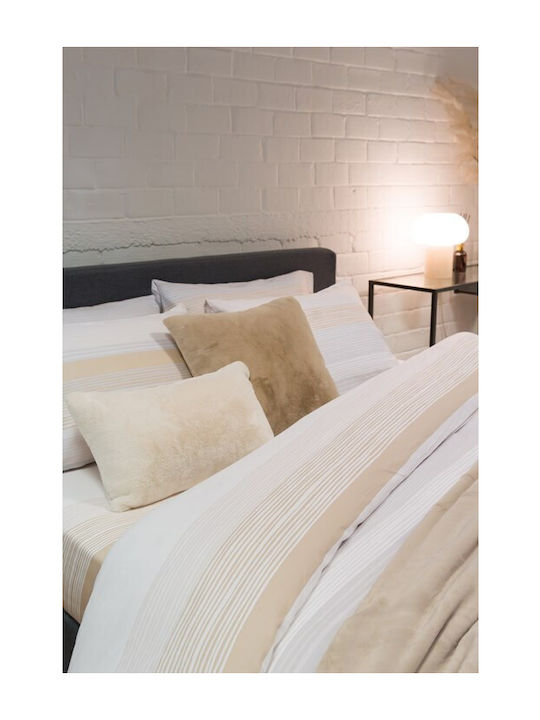 Viokarpet Duvet Cover Diamond 254 Opal Beige Set Duvet Cover Single
