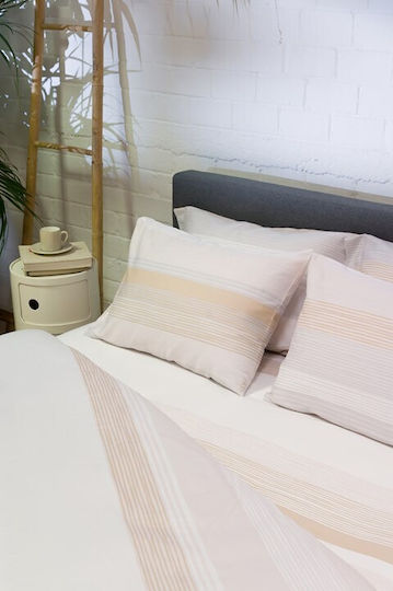 Biokarpet Παπλωματοθήκη Diamond 254 Opal Beige-σετ Παπλωματοθήκη Μονή