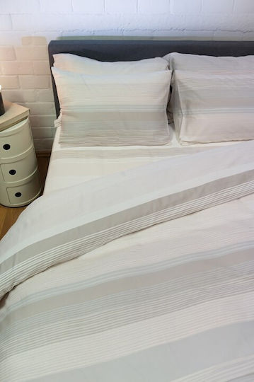 Viokarpet Duvet Cover Diamond 254 Opal Grey Set Duvet Cover Single