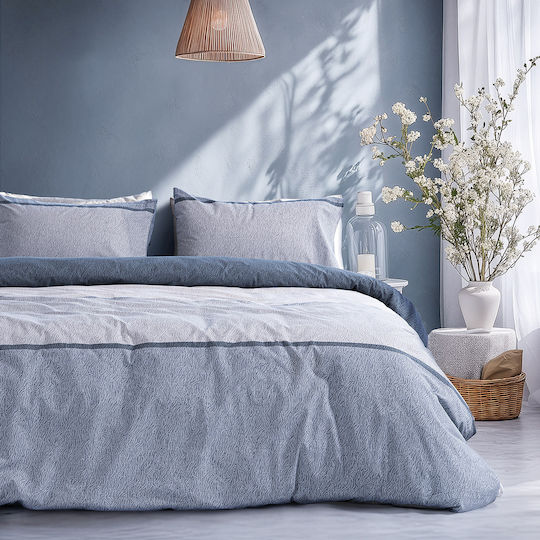 Beauty Home Set Super King 230x250cm 12566 Bleu