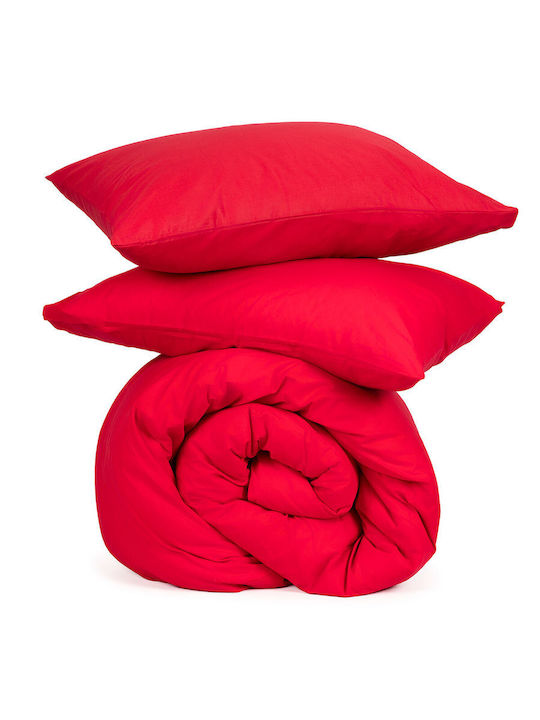 Sunshine Duvet Cover Cotton Double 200x250 Cotton Feelings 113 Red