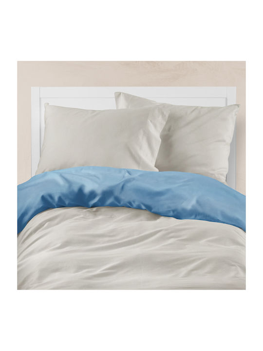 Borea Bettbezug Baumwolle Einzelbett 160x240 Khaki-Mustard