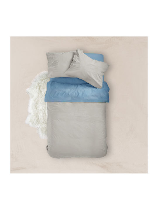 Borea Bettbezug Baumwolle Einzelbett 160x240 Khaki-Mustard