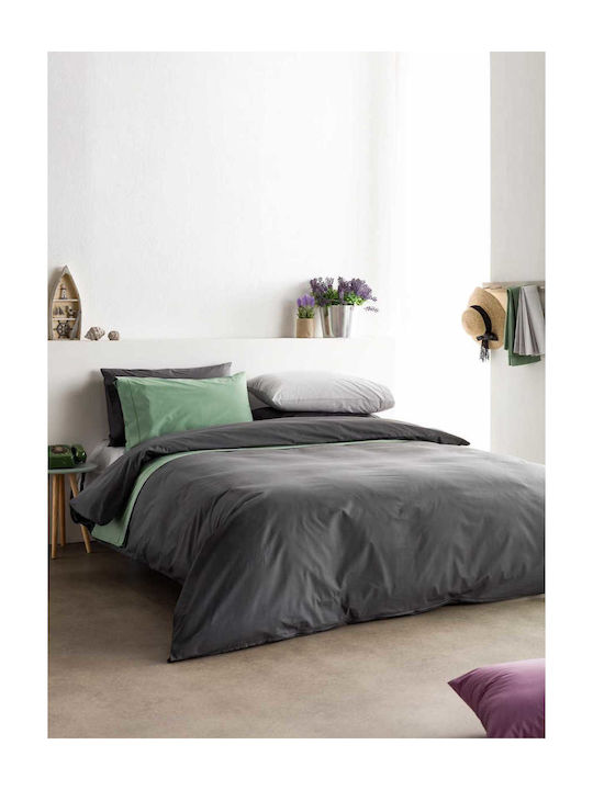 Vesta Home Duvet Cover Cotton Single 170x240 Synthesis Petrol