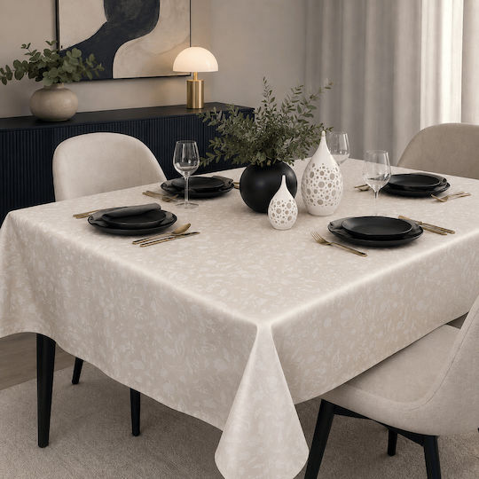 Astron Italy Tablecloth Set 7pcs Beige 140x180cm