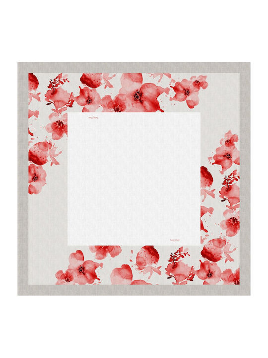 Saint Clair Tablecloth Red 145x145cm