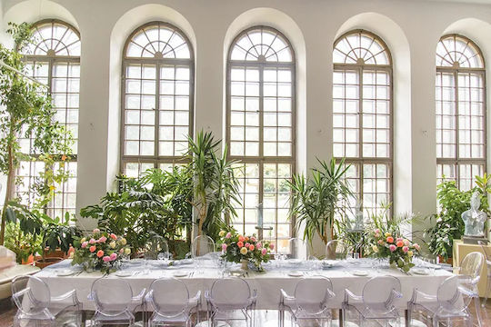 PartyDeco Покривка за маса Бял 300x180бр