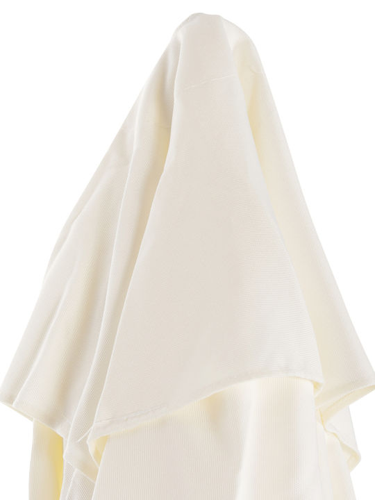 Professional Aluminum Squared Parasol Alu Ecru 2.2x2.2xH2.5m