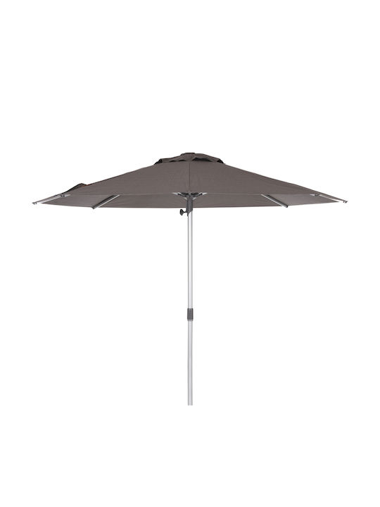 Professional Round Aluminum Parasol Gladell Grey Φ3m