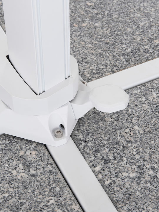 Professionelle Hängende Rundschirme aus Aluminium Cannopy Grau Φ2.665m