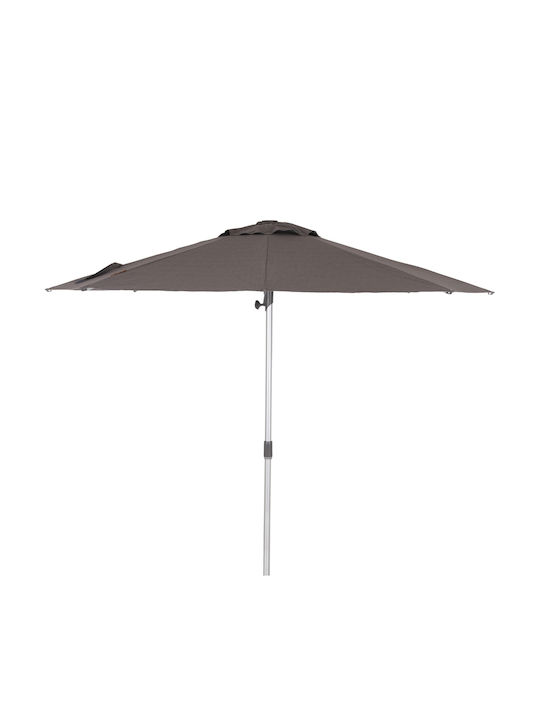 Professional Round Aluminum Parasol Gladell Grey Φ3m