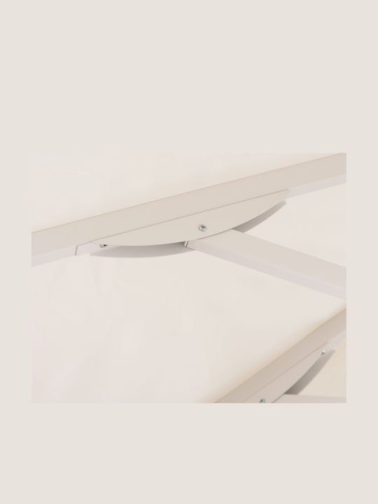 Professional Aluminum Squared Parasol Alu Ecru 2.2x2.2xH2.5m