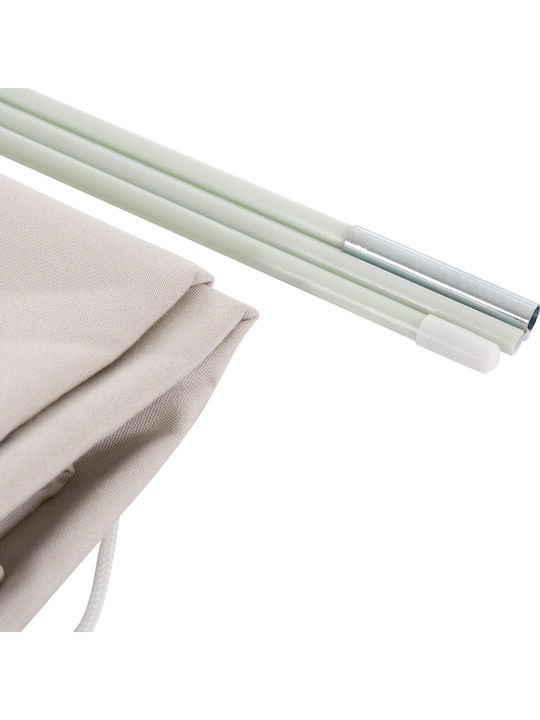 Professional Aluminum Squared Parasol Javante Beige 2.7x2.7m
