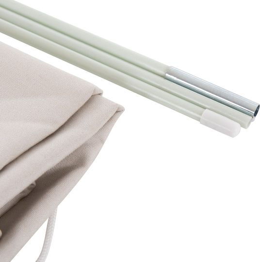 Umbrelă Profesională Pătrată Din Aluminiu Javante Bej 2.7x2.7m