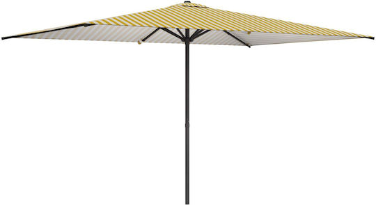 Rundschreiben Aluminium Garten- und Terrassen-Sonnenschirm Gelbe Φ3xΥ2.23m