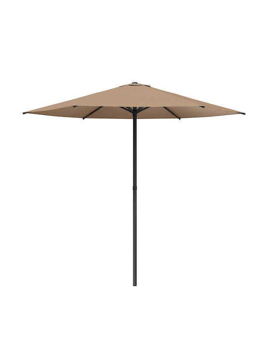 Garten- und Terrassen-Sonnenschirm Rundschreiben Aluminium Braune F2.3xH2.23m