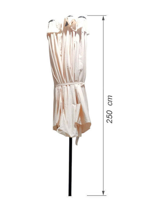 Umbrelă Rotundă Din Aluminiu Albă Φ4.55m
