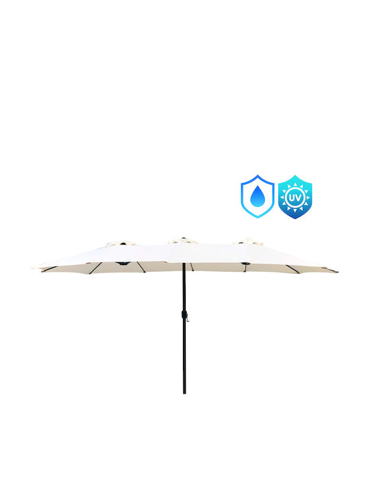 Umbrelă Rotundă Din Aluminiu Albă Φ4.55m