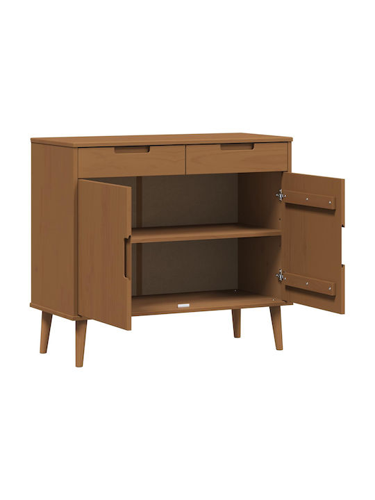 Molde Sideboard aus Holz mit Schubladen Karamele 90x40x80cm