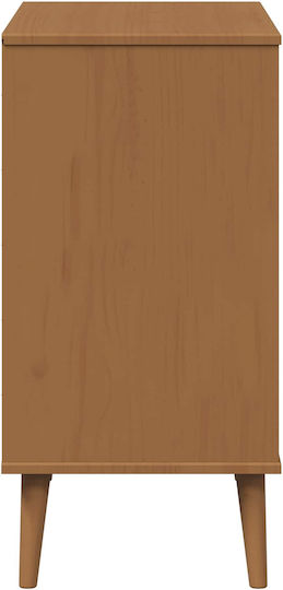 Bufet Molde din Lemn cu Sertare Caramel 90x40x80cm