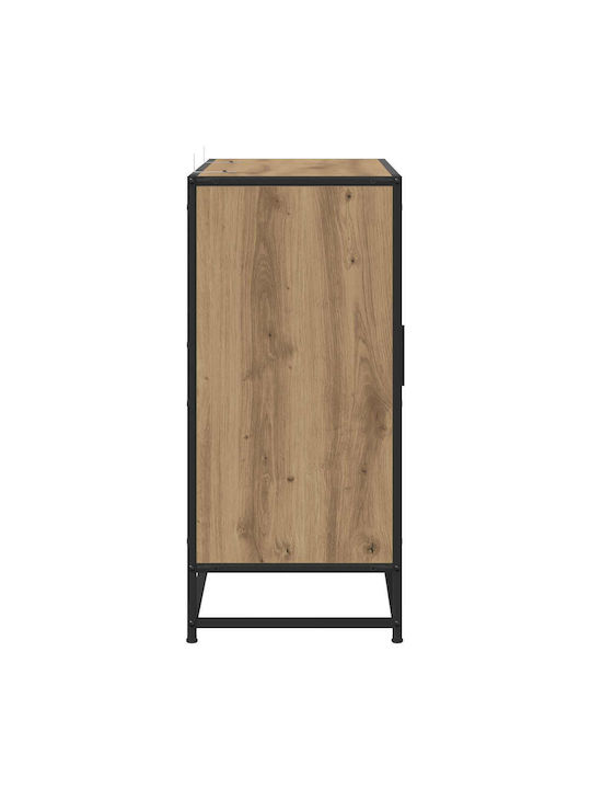 Wooden Sideboard with Drawers Oak 92x35x76cm