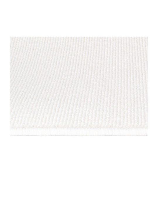 Овално Пътека за Баня Rug Бяло 45x67см.
