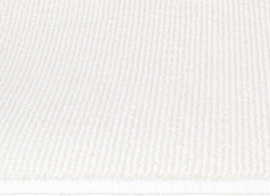 Овално Пътека за Баня Rug Бяло 45x67см.