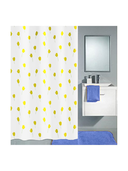 Kleine Wolke Tulipan Shower Curtain 180x200cm Yellow