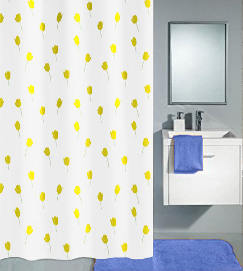 Kleine Wolke Tulipan Shower Curtain 180x200cm Yellow