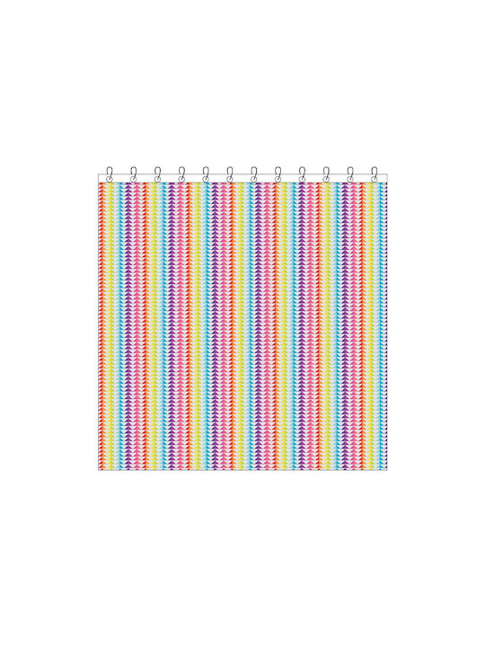 Κουρτίνα Μπάνιου Block Multi 180x200