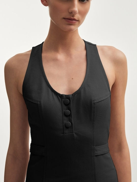 Καλοκαιρινό Midi Φόρεμα Black