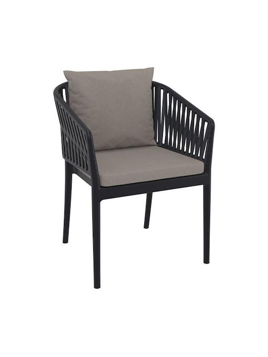 Siesta Exclusive Μαξιλάρι Καναπέ Κήπου με Πλάτη Light Brown 48x55εκ.