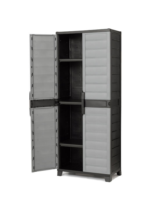 Dulap cu două uși Plastic cu 4 Rafturi 70x43x180cm