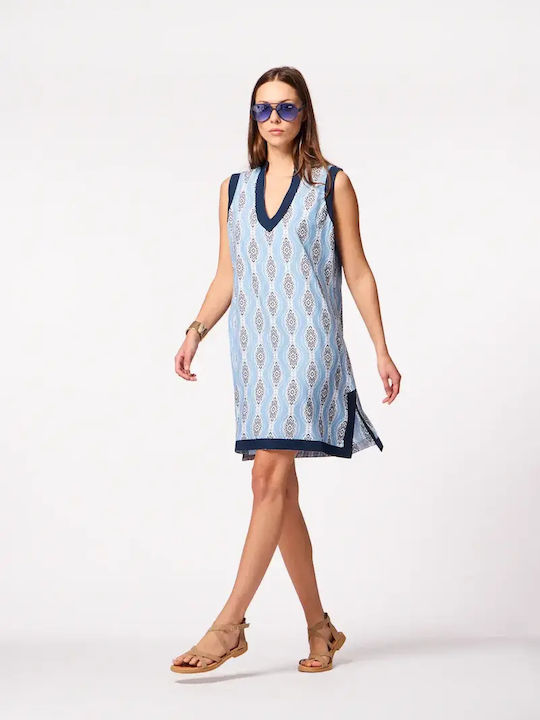 Καλοκαιρινό Mini Φόρεμα Blue
