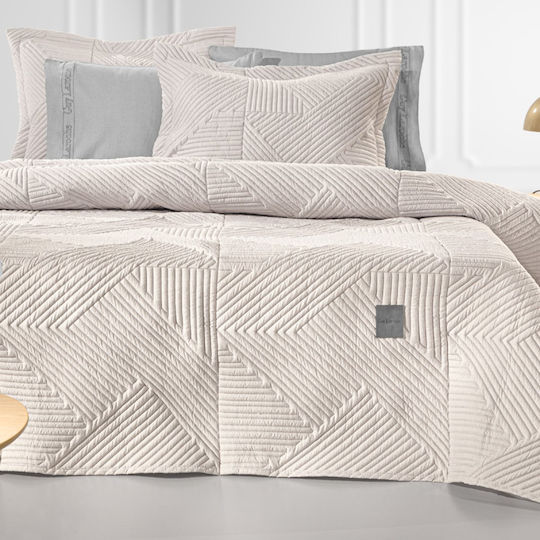 Guy Laroche Ziana Tagesdecken Set Mikrofaser Natürliche 220x240cm 2 Stück