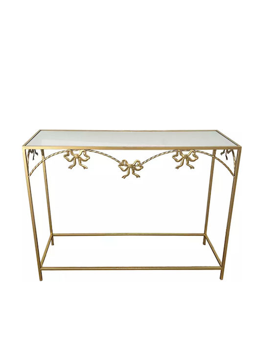 Frensia Metal Console Table Gold Shade L100xW30xH80cm
