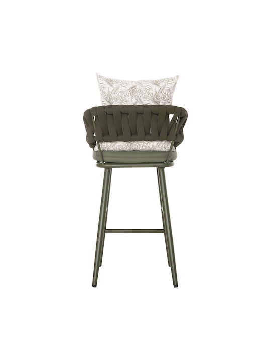 Scaune De Exterior Din Aluminiu Camden Cu Pernă Dark Olive
