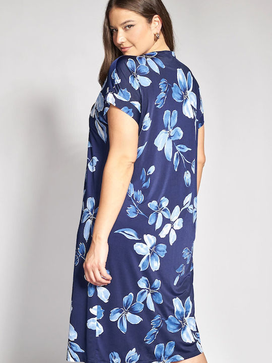 Rochie De Vară Midi De Seară Albastră