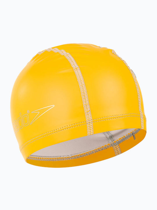 Speedo Pace Cap Polyester Kids Swimming Cap Yellow