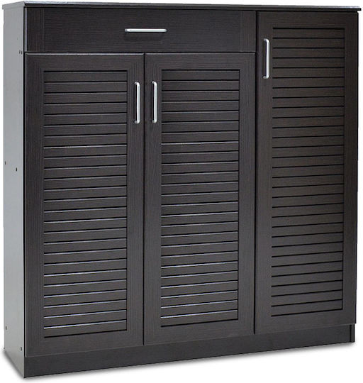 Ξύλινη Παπουτσοθήκη Sante με 11 Ράφια Wenge Μ120xΠ37xΥ123cm