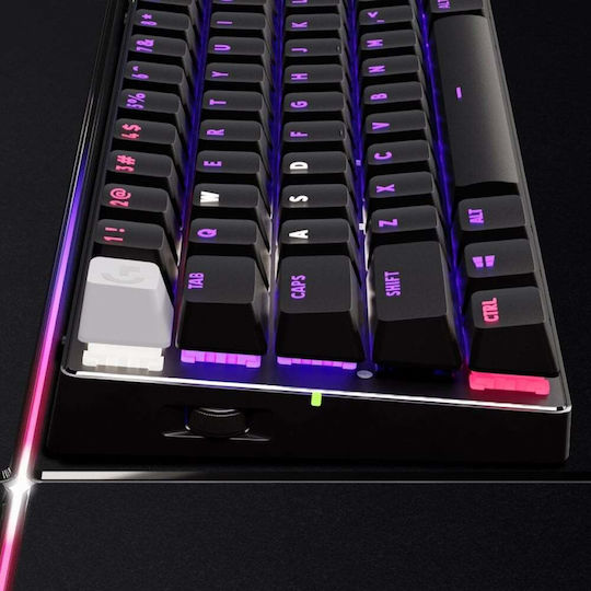 Logitech PRO X 60 Ασύρματο Οπτικό Gaming Πληκτρολόγιο 60% με GX Brown διακόπτες και RGB φωτισμό (International English)