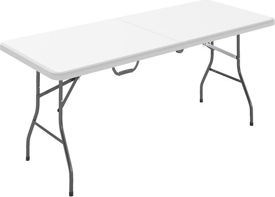 Tisch Picknick Zusammenklappbar 180x74x74cm White