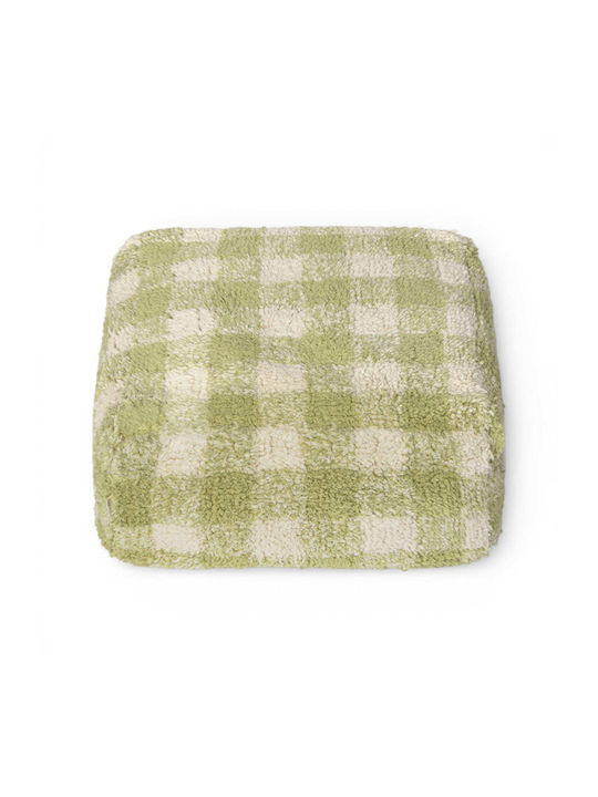 Bean Bag Chair Bolster Vichy Matcha 40x40x30cm