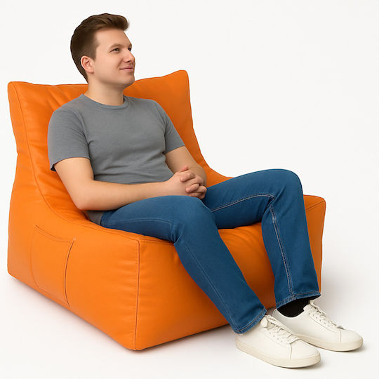 SteweHome Sitzsack Vielseitig Wasserdicht Oranger 75x65x70cm