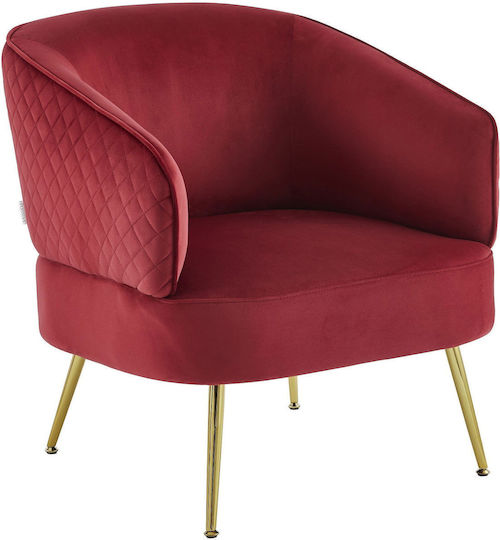 Πολυθρόνα Vyragosa 76x66x79cm Red Πολυθρόνα Vyragosa 76x66x79cm Red