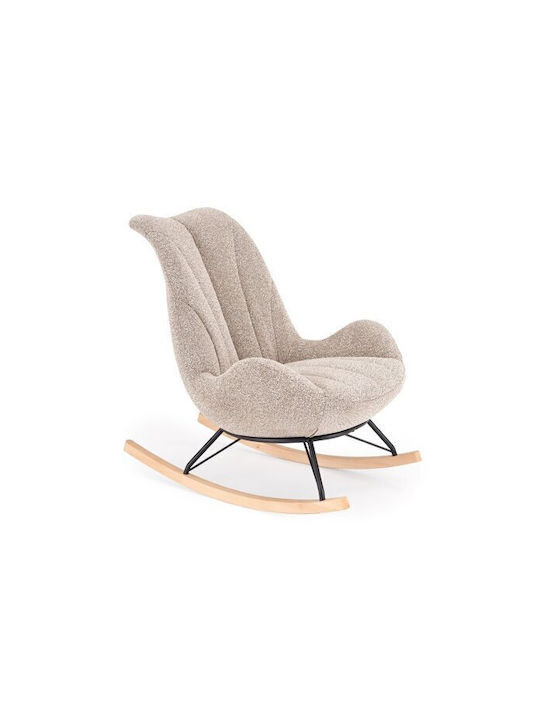 Houston 2099 Schaukelnder Sessel Hellbraun 58x100x100cm