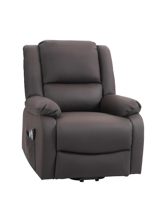 Πολυθρόνα Relax Massage Καφέ 89x93x105cm